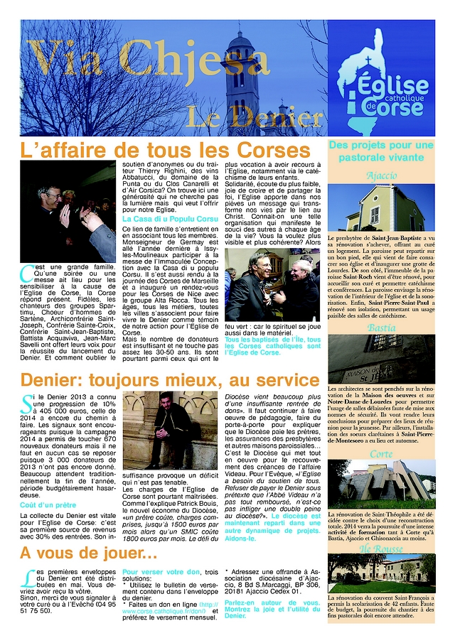 Côté verso avec les projets en cours. (Doc : DR)