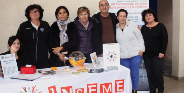 Les commerçants et artisans de L'Ile-Rousse avec Inseme Balagne