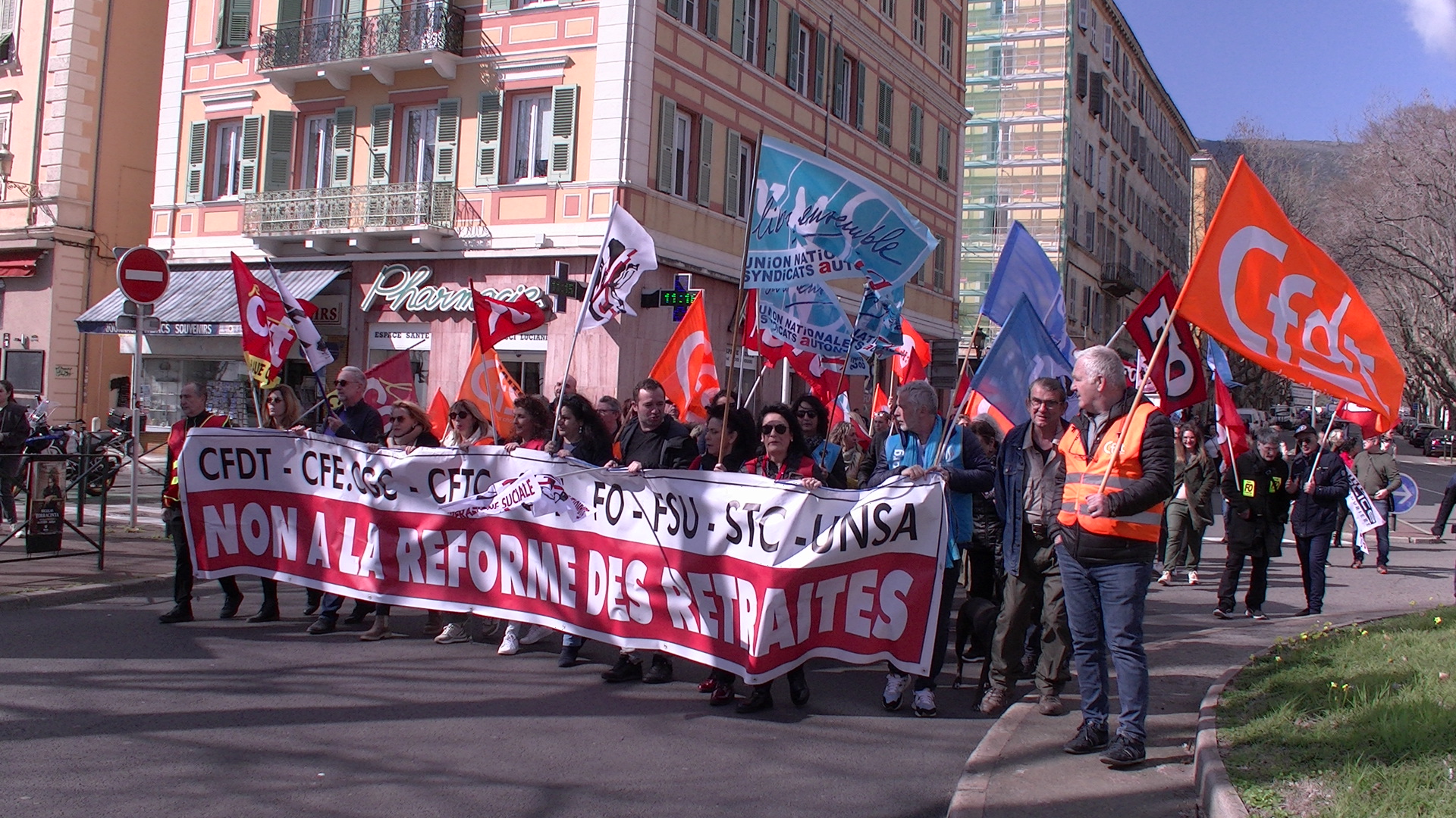 Retraites : nouvel appel à la mobilisation le 6 avril en Haute-Corse