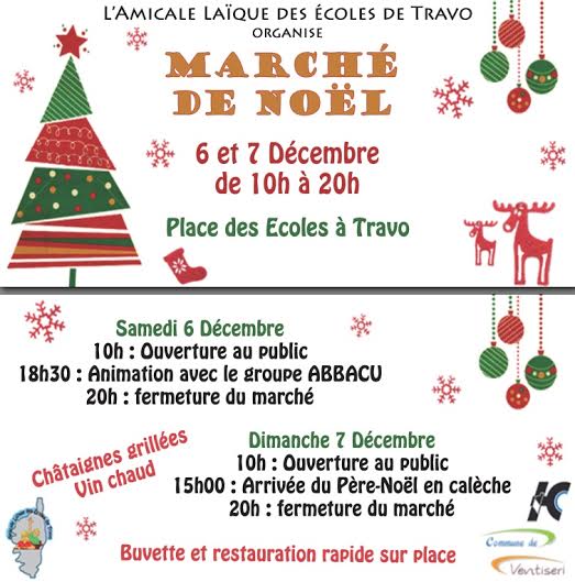 Ventiseri : Bientôt le marché de Noël de Travo