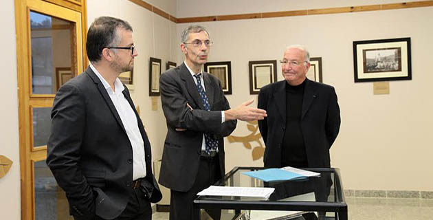 François Geronimi, directeur des interventions départementales du conseil général de Haute-Corse, Dominique Devaux,  Dominique Devaux, conservateur des archives départementale et Jean-Baptiste Raffalli