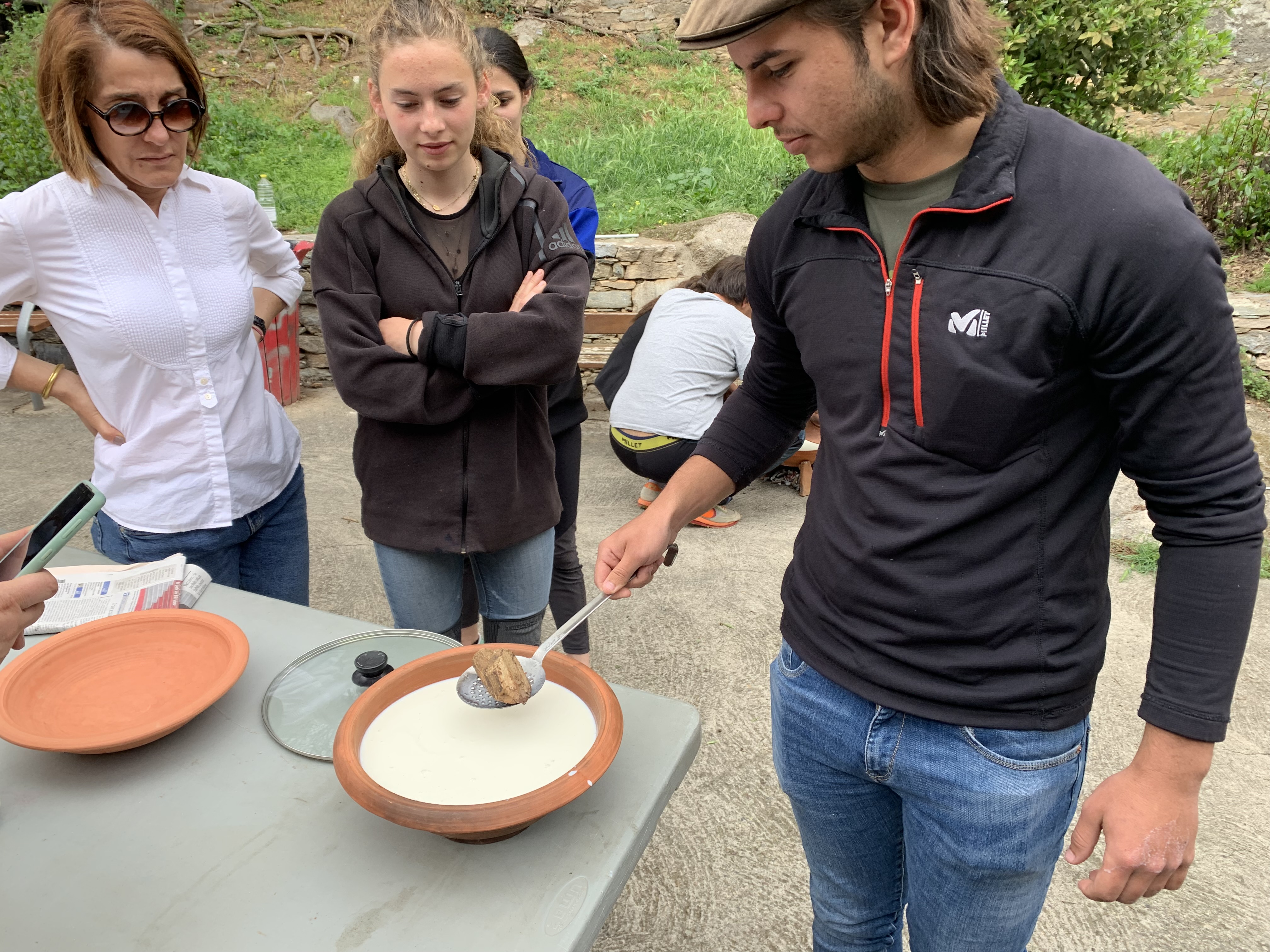 Les élèves du lycée agricole de Borgo ont fabriqué des fromages à l'antique.