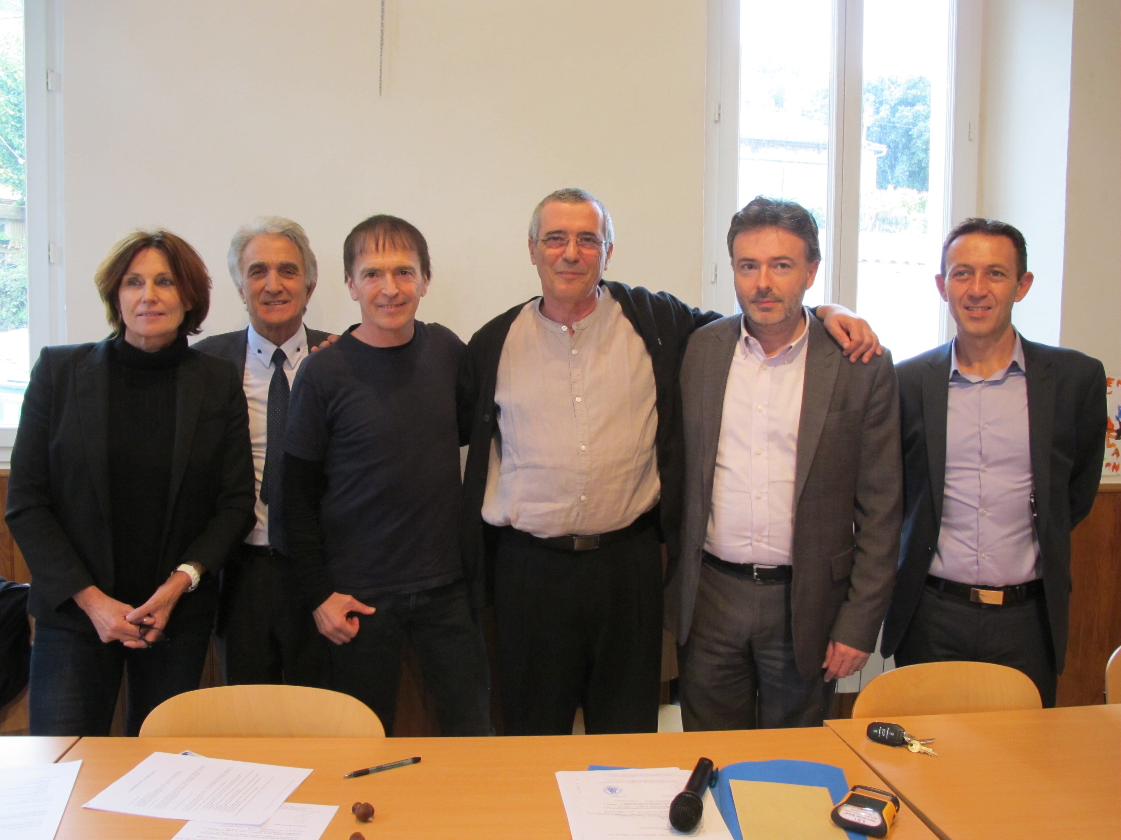 Armelle Sialelli, François Dominici, Jean-François Bernardini, Pierre-François Bellini, Jean-Louis Luciani, Noël Sarrola