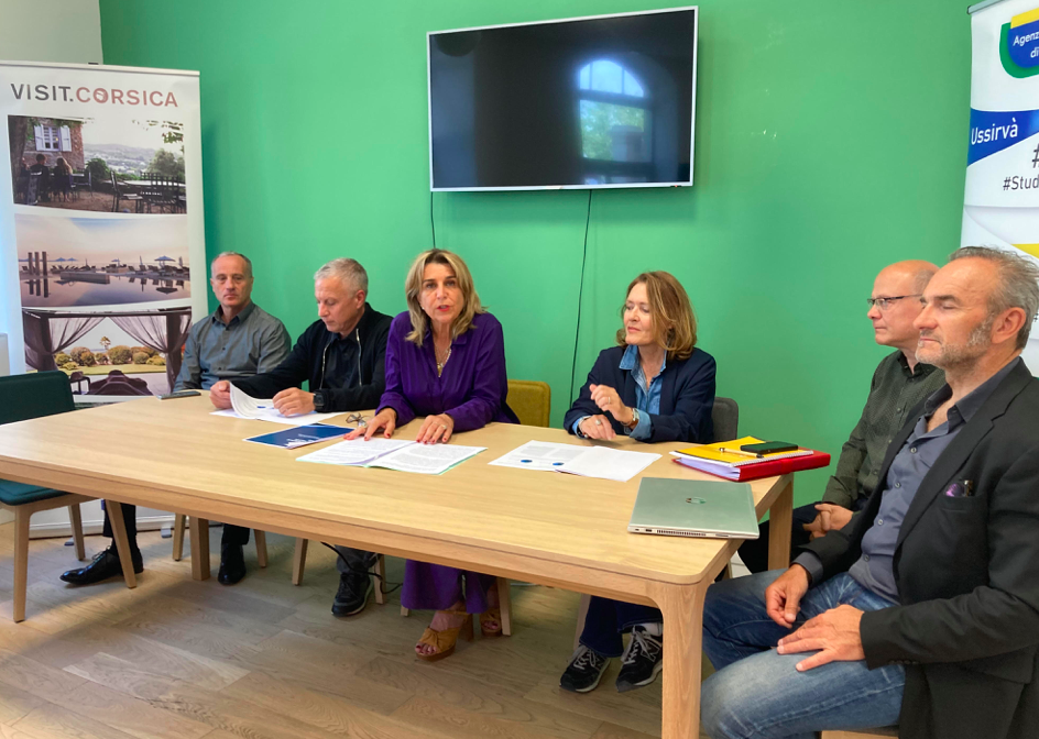 La conférence de presse de ce jeudi à Ajaccio. Photo Michel Luccioni