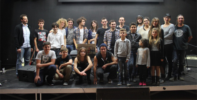 Armelle et les élèves de l'EMAS