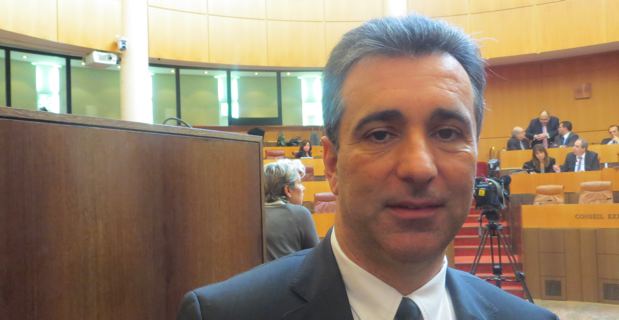 Antoine Orsini, président du groupe Corse Social Démocrate, président de la Commission des finances de l'Assemblée de Corse, rapporteur du projet de réforme fiscale.