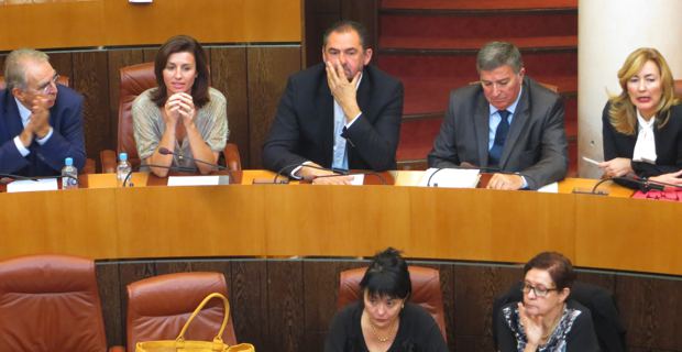 Des élus du groupe « Rassembler pour la Corse » sur les bancs de l'Assemblée de Corse.