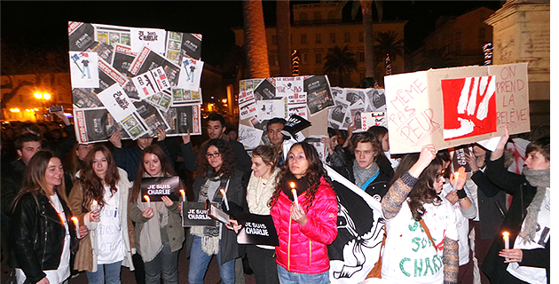 Charlie Hebdo : Des milliers de Bastiais dans la rue