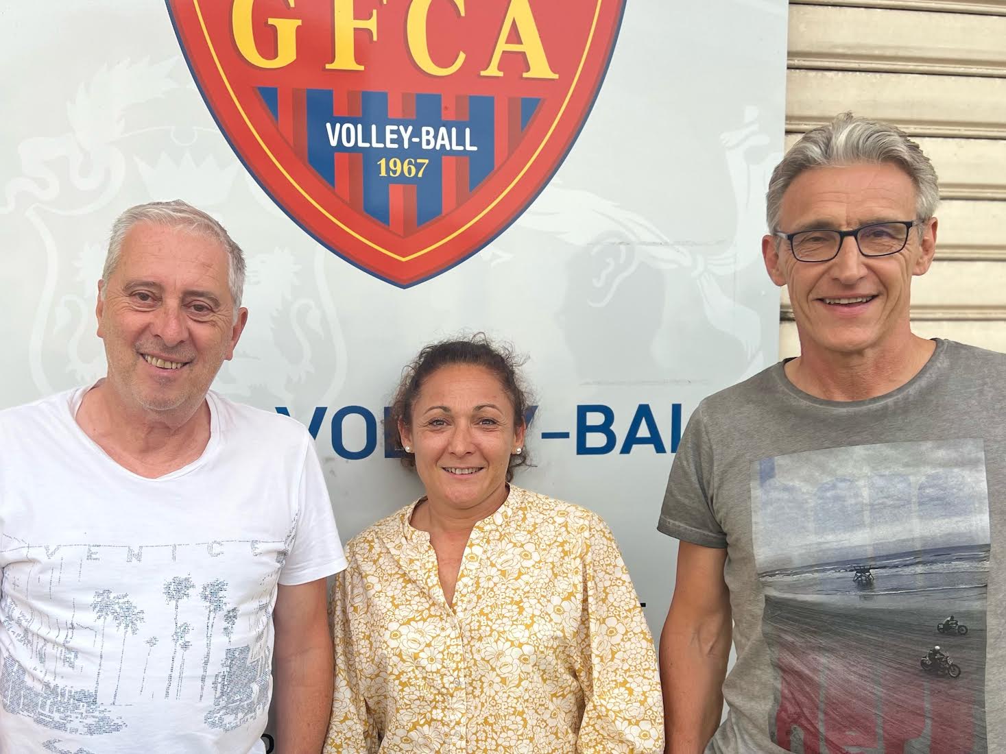 Sylvestre Sammarcelli avec Stéphanie Bertillon et Paul Muracciole (Doc GFCA)