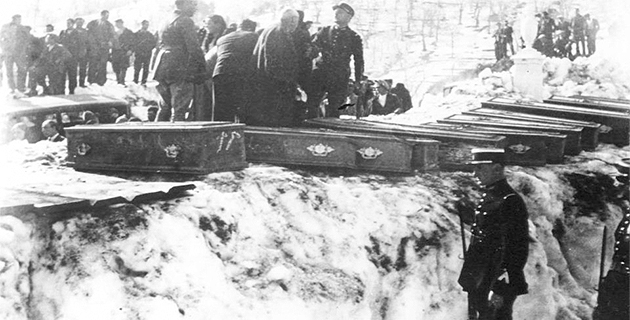 Ortiporiu : 37 morts dans une avalanche dans la nuit du 3 au 4 Février 1934