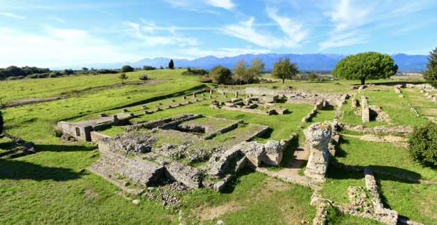 Le site archéologique d'Aleria. Photo Isula corsa.