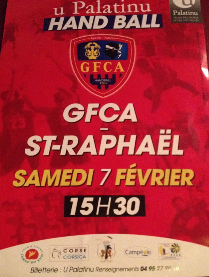 Hand ball : Le GFCA reçoit Saint-Raphaël au Palatinu 