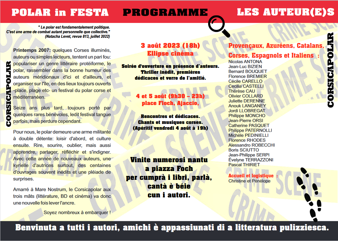 Le festival du polar corse et méditerranéen va envelopper Ajaccio d'un