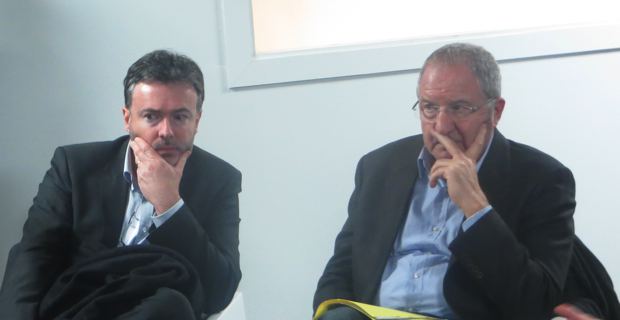 Jean-Louis Luciani, président de l’ODARC, et Jean-Marc Venturi, président délégué de la chambre d'agriculture de Haute-Corse, au Domaine Vico.