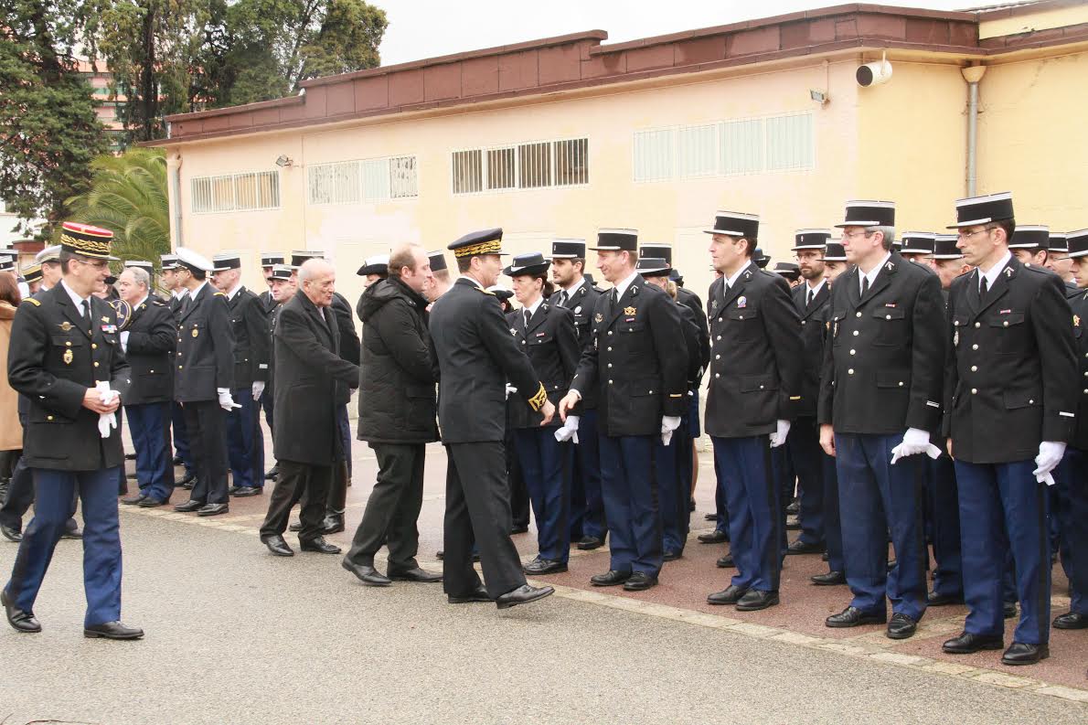 Caserne Bacchiochi : Hommage aux morts de la Gendarmerie