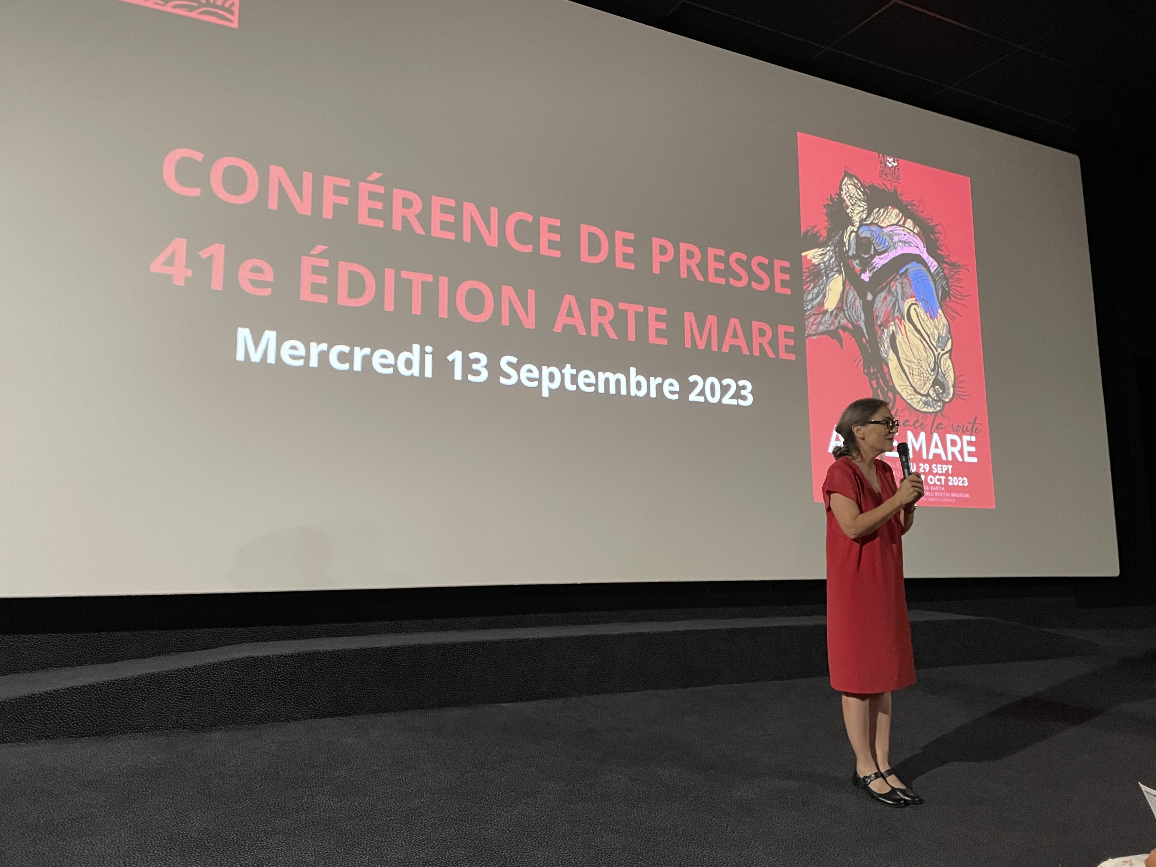 Michèle Corrotti, présidente d'Arte Mare a présenté cette copieuse édition 2023