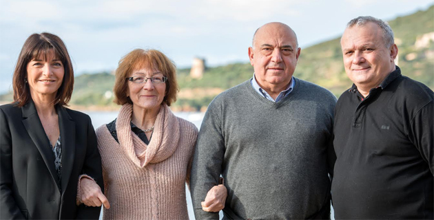 Adrienne Patacchini, Lucie Frimigacci, François Colonna et Charles Chiappini