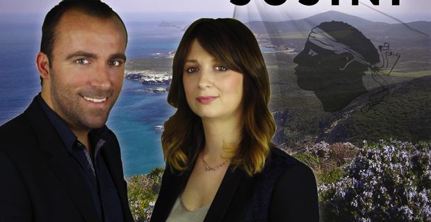 Sébastien Quenot et Paula Susini, candidats de Corsica Libera dans le Canton du Cap Corse pour les élections départementales des 22 et 29 mars prochain.