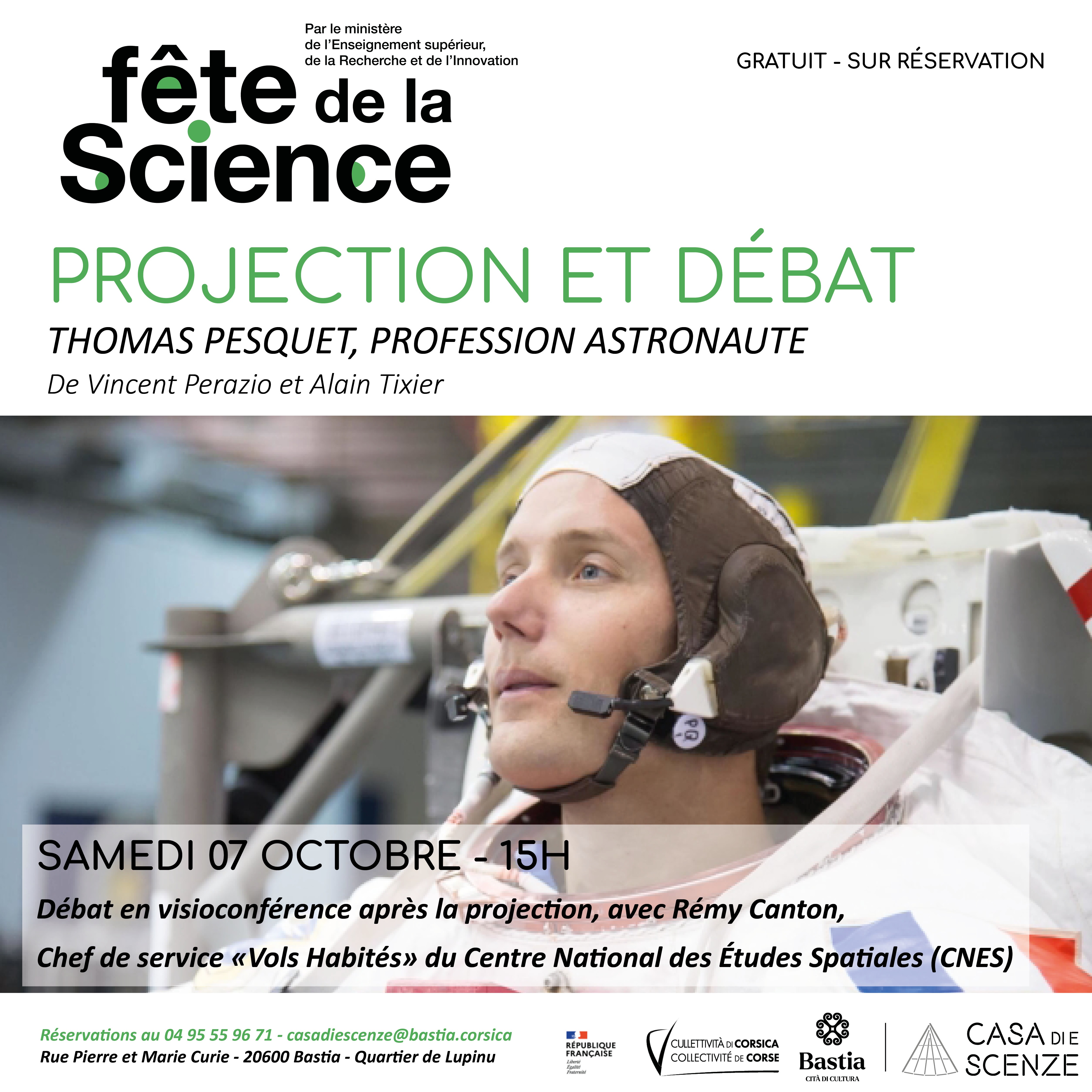 "Thomas Pesquet, profession astronaute" pour la Fête de la science à Bastia