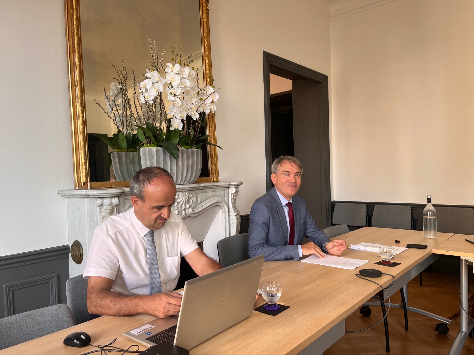 Jean-Luc Chaussivert, Directeur Régional de la Banque de France (à droite), et Bernard Benitez, responsable des affaires régionales, ont livré leurs analyses de la situation économique en Corse.