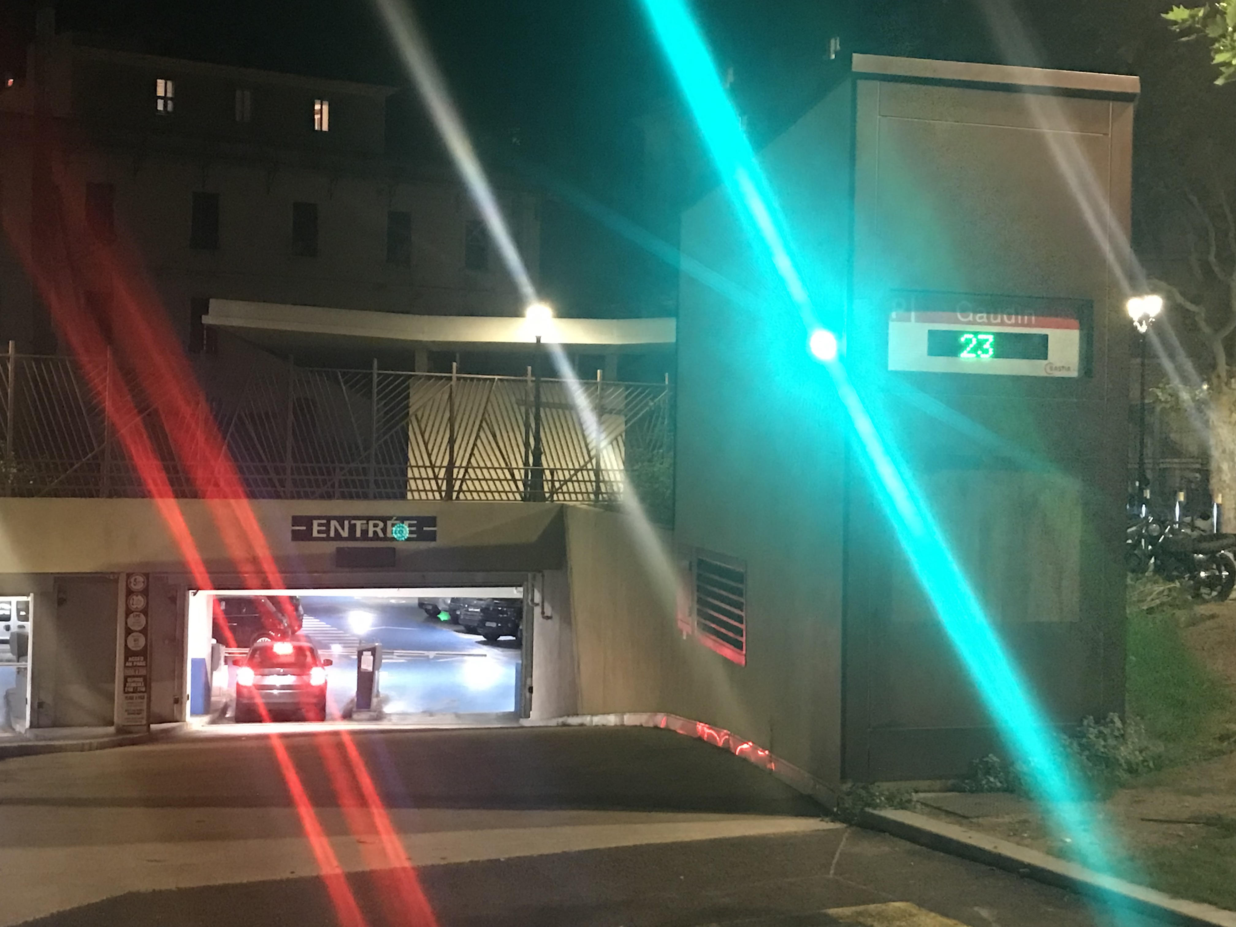 Le parking Gaudin à Bastia.