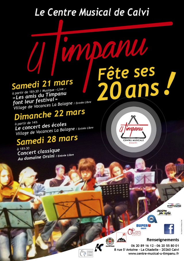 L'école de musique  de Calvi U Timpanu fête ses 20 ans