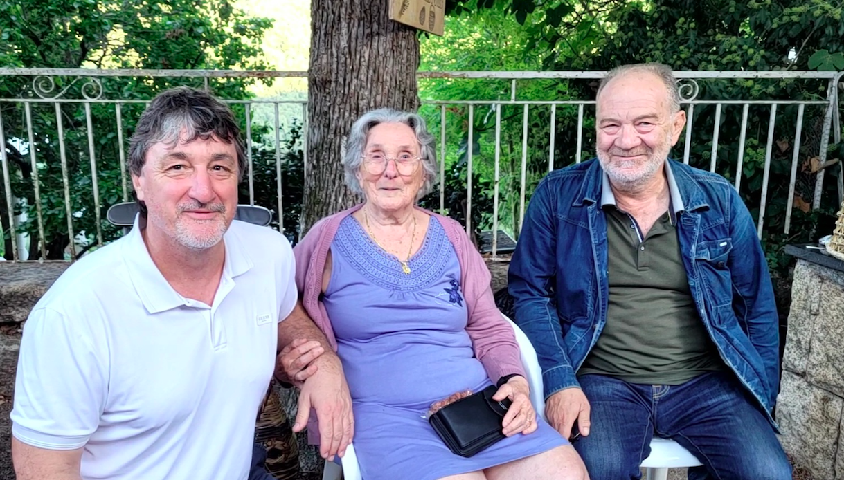 Le maire Jean-Baptiste Luccioni avec Gilberte Pietrini, 2ème adjointe de la commune et figure du village