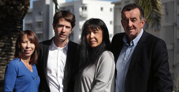 Les quatre candidats de majorité municipale dans le canton de Bastia III : Nicole Barseni, Joseph Savelli, Marie-Claire Poggi et Joseph Gandolfi. Photo copyright ©murzA.