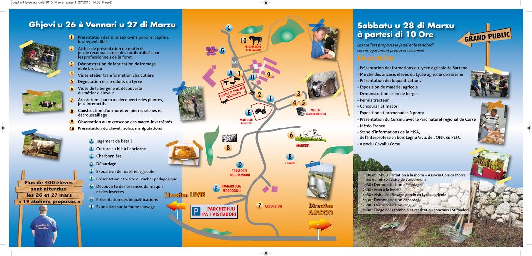 Le salon des métiers agricoles pour fêter les 30 ans du lycée agricole de Sartene