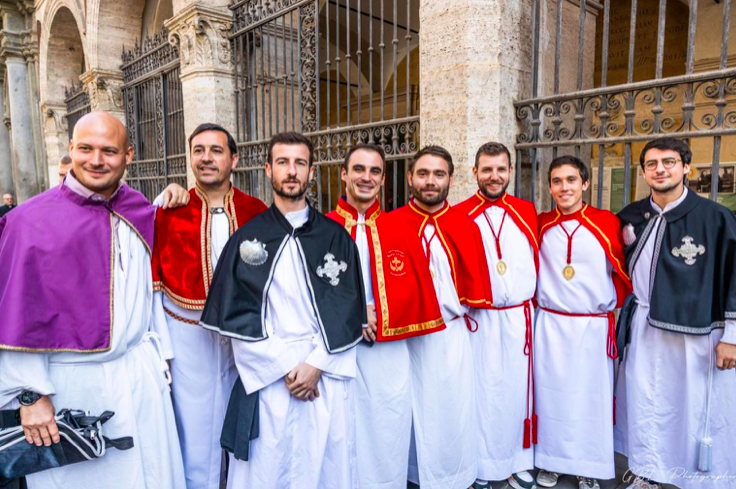 I giovani cunfratelli corsi prisenti in Roma