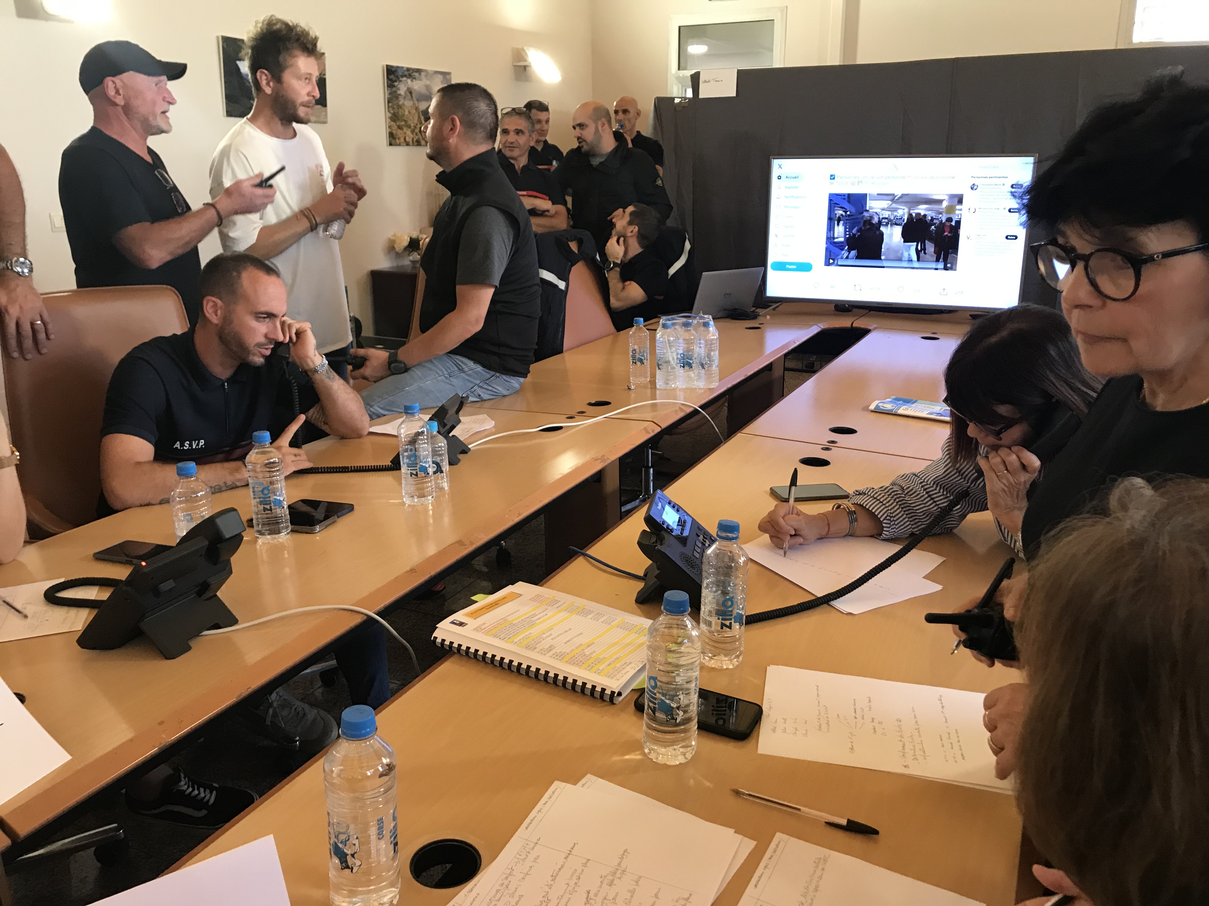 En mairie de Furiani, 80 personnels se sont mobilisés pour répondre à une situation d'alerte crues.