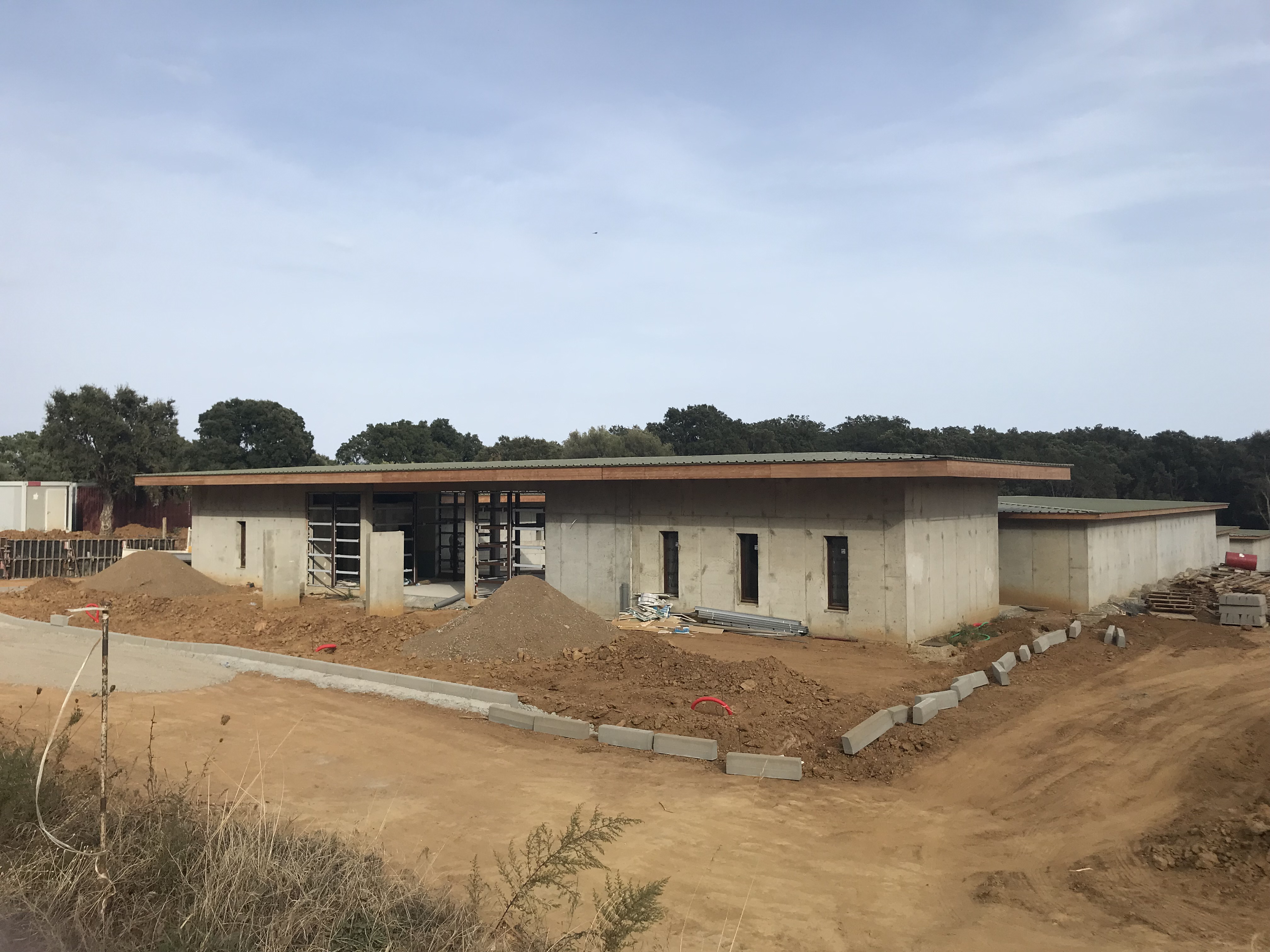 Le refuge animal de Fornacina est en cours de construction.