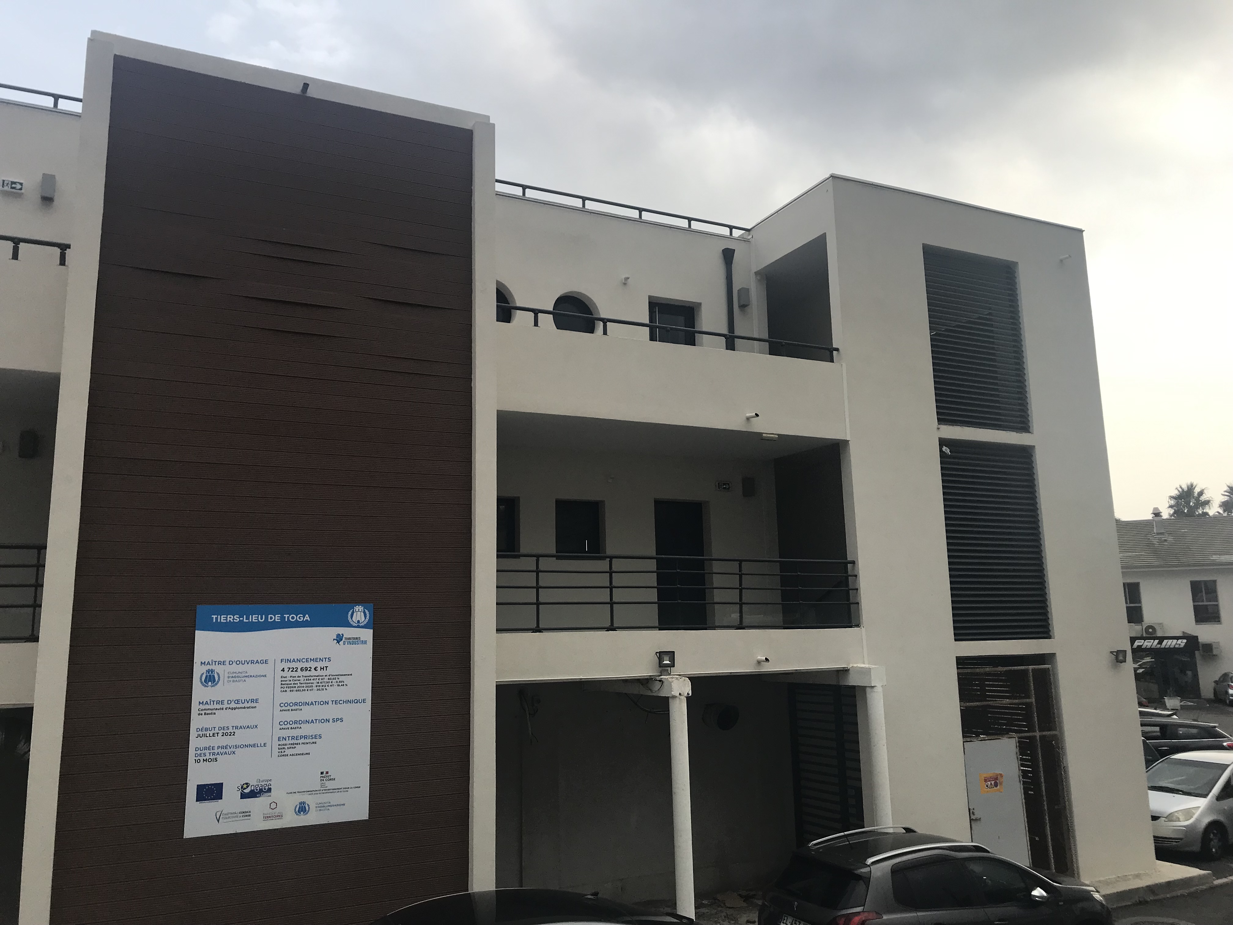 Le bâtiment qui accueillera prochainement le tiers-lieu, sur le port de Toga à Bastia.