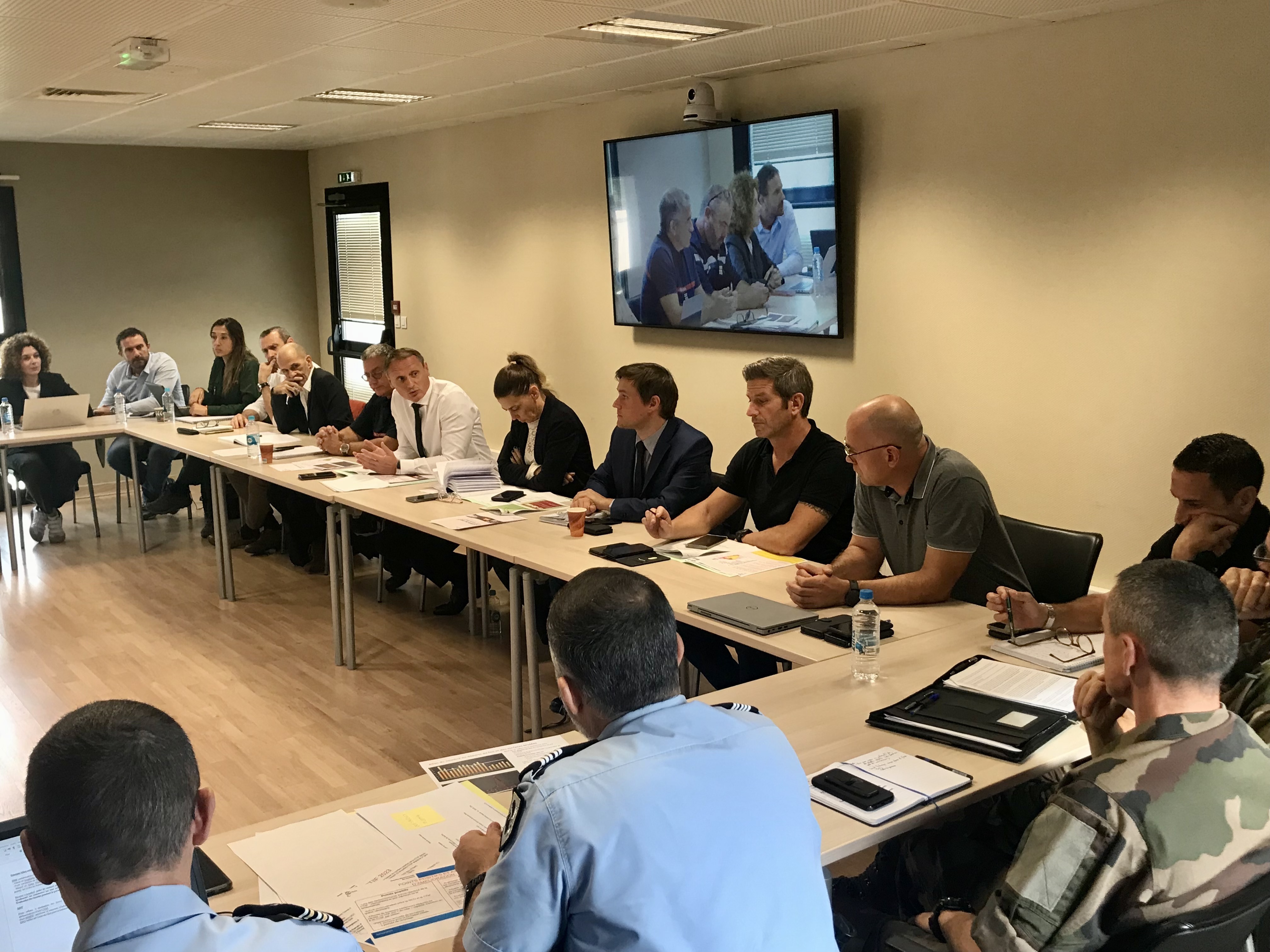 L'ensemble des services de lutte contre les incendies en Haute-Corse se sont réunis ce mercredi matin, au SDIS à Furiani.