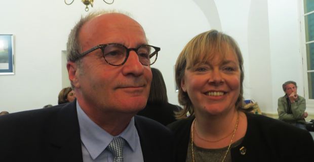 Les élus de majorité municipale dans le canton de Bastia I : Michel Rossi et Vanina Le Bomin.