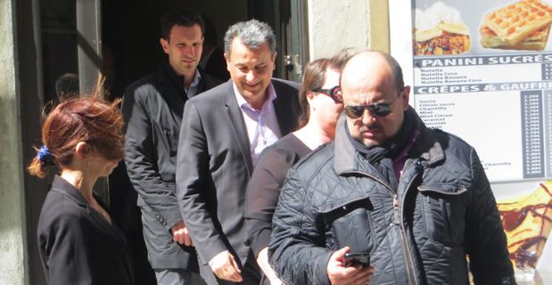 François Tatti et son équipe à l'issue de la réunion en urgence du MCD.