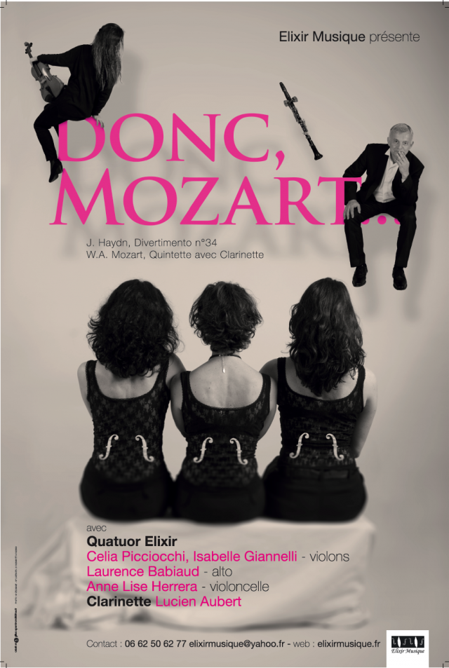 Bastia : Elixir Musique présente « Donc, Mozart ... »