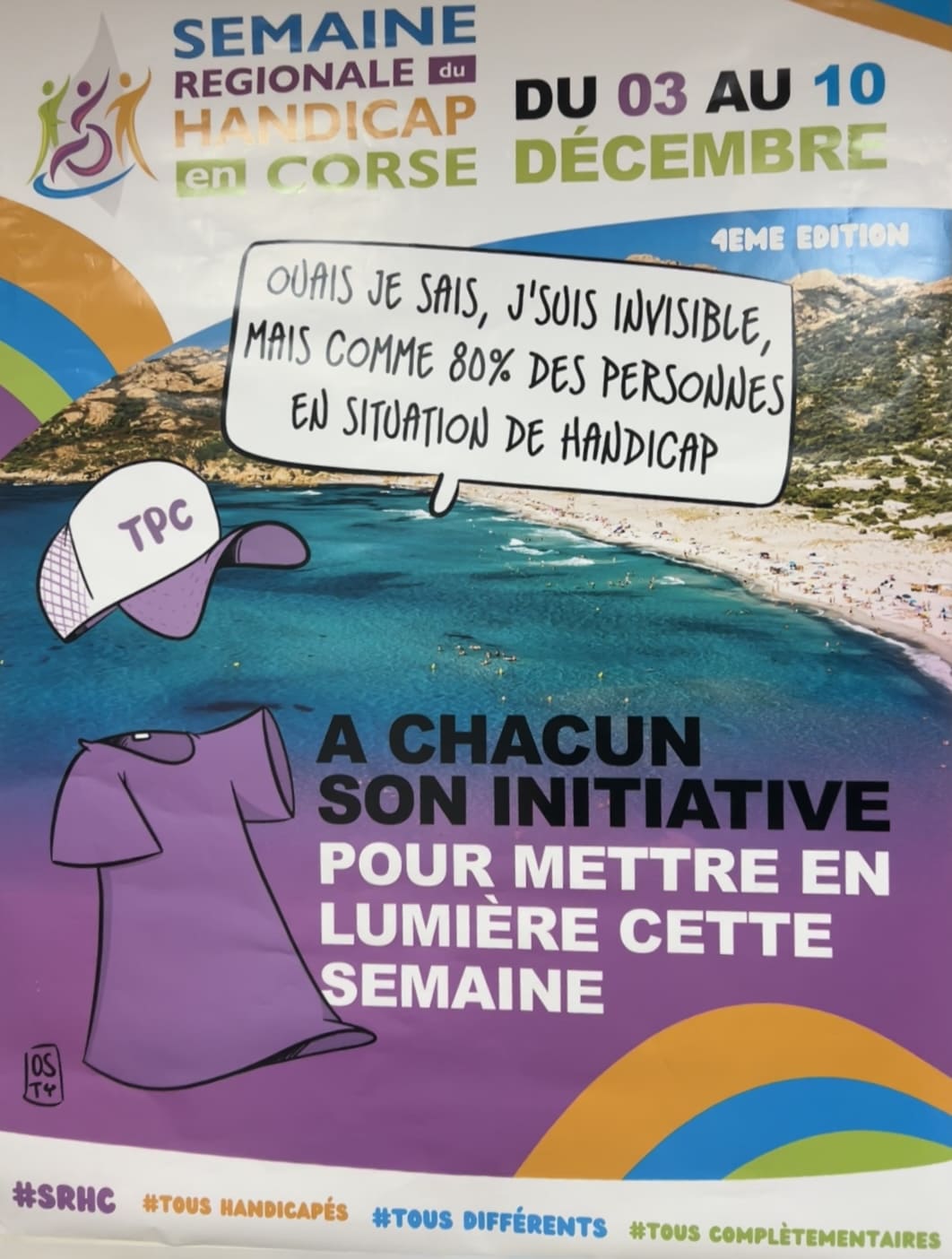 L'affiche de la quatrième édition de la semaine du handicap dessinée par Julien Osty. (Photo : Angelina Rosano)