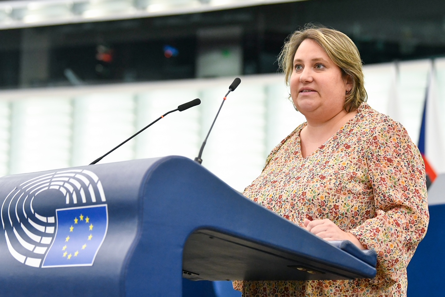 Lydie Massard, député européenne, était en visite en Corse, ce week-end (crédit photo : Parlement Européen)