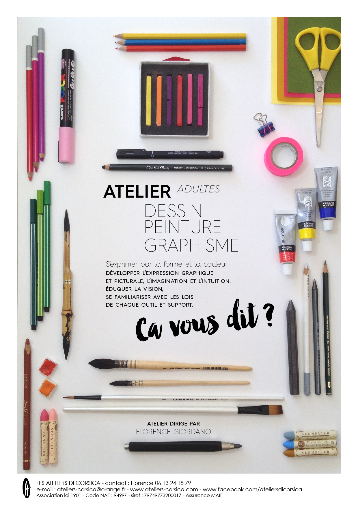 "Les ateliers di Corsica" : Florence Giordano ouvre des cours de dessin à Cardo 