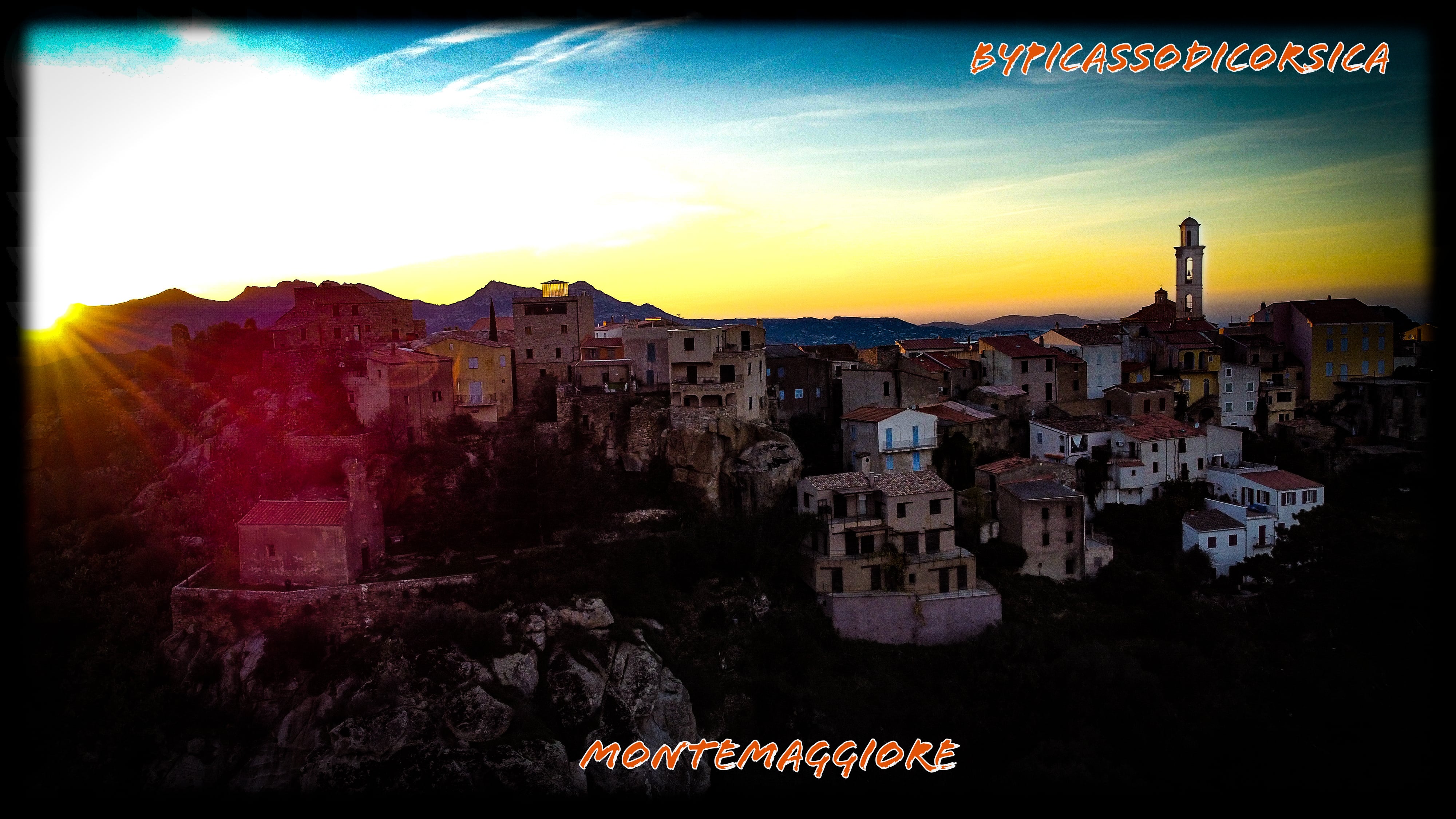 La photo du jour : Montemaggiore au soleil couchant