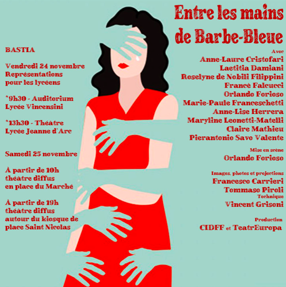 Bastia : "Entre les Mains de Barbe Bleue", le théâtre pour sensibiliser aux violences faites aux femmes