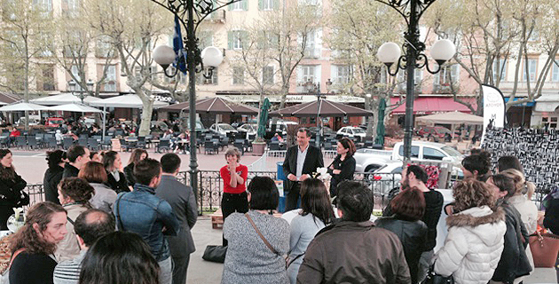Francois Tatti, président du SYVADEC et Catherine Thiers-Campocasso, enseignante arts plastiques à l'université de Corse