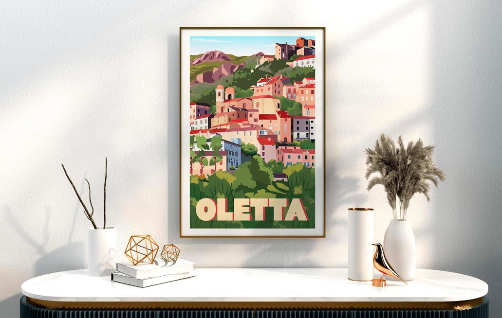 "Ci Simu" : Réinventer l'art du poster avec un regard inédit sur les villages corses