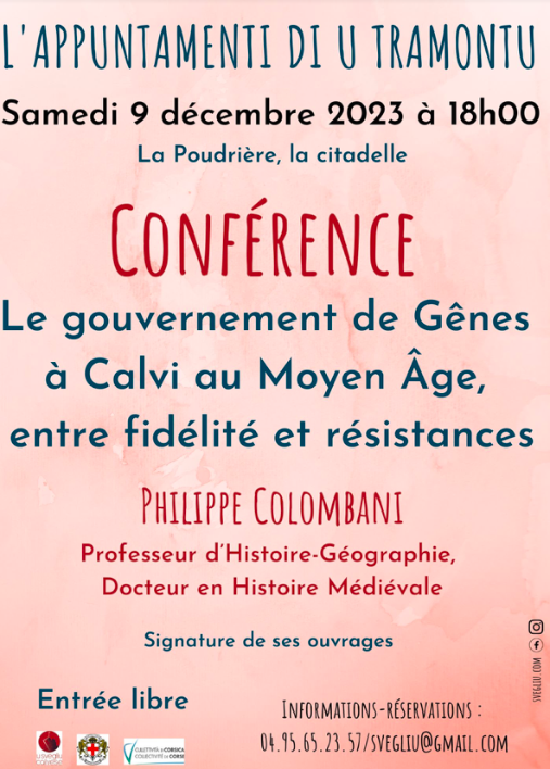 Calvi : Une conférence de Philippe Colombani à la poudrière 