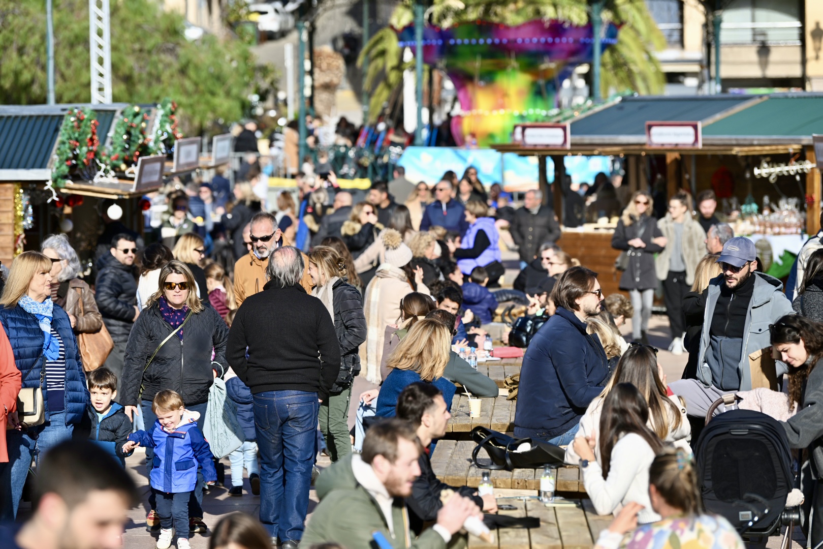 Le marché de Noël d'Ajaccio a connu une affluence record lors de la première journée d'ouverture (crédit photo : Ville d'Ajaccio)