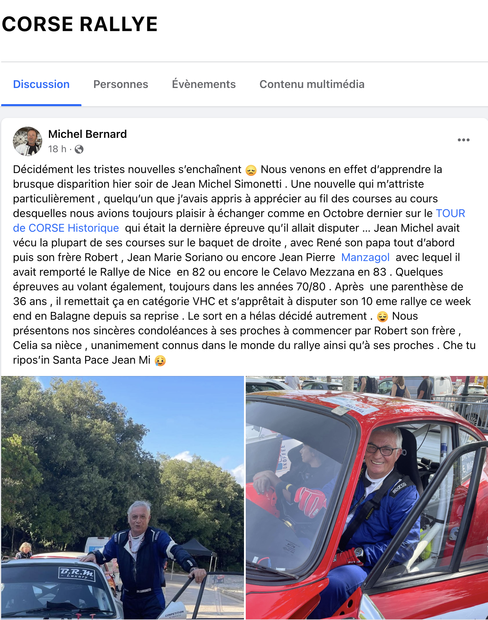 Canari : décès brutal de Jean-Michel Simonetti, maire de la commune