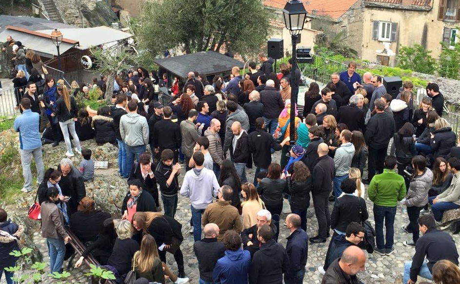 Lors du rassemblement au Belvedere (Photos GI)