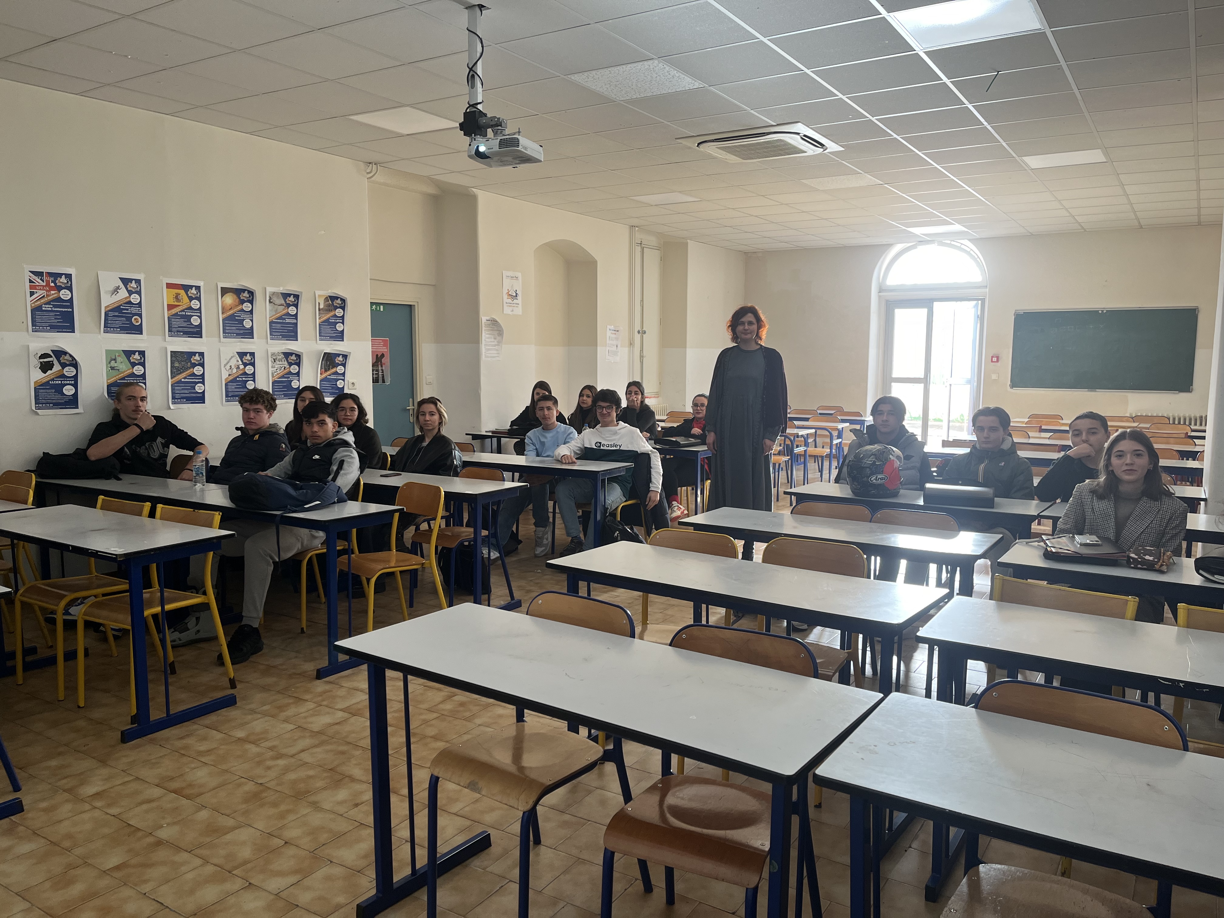 Students from St Paul’s High School in Ajaccio introduced audiovisual translation
