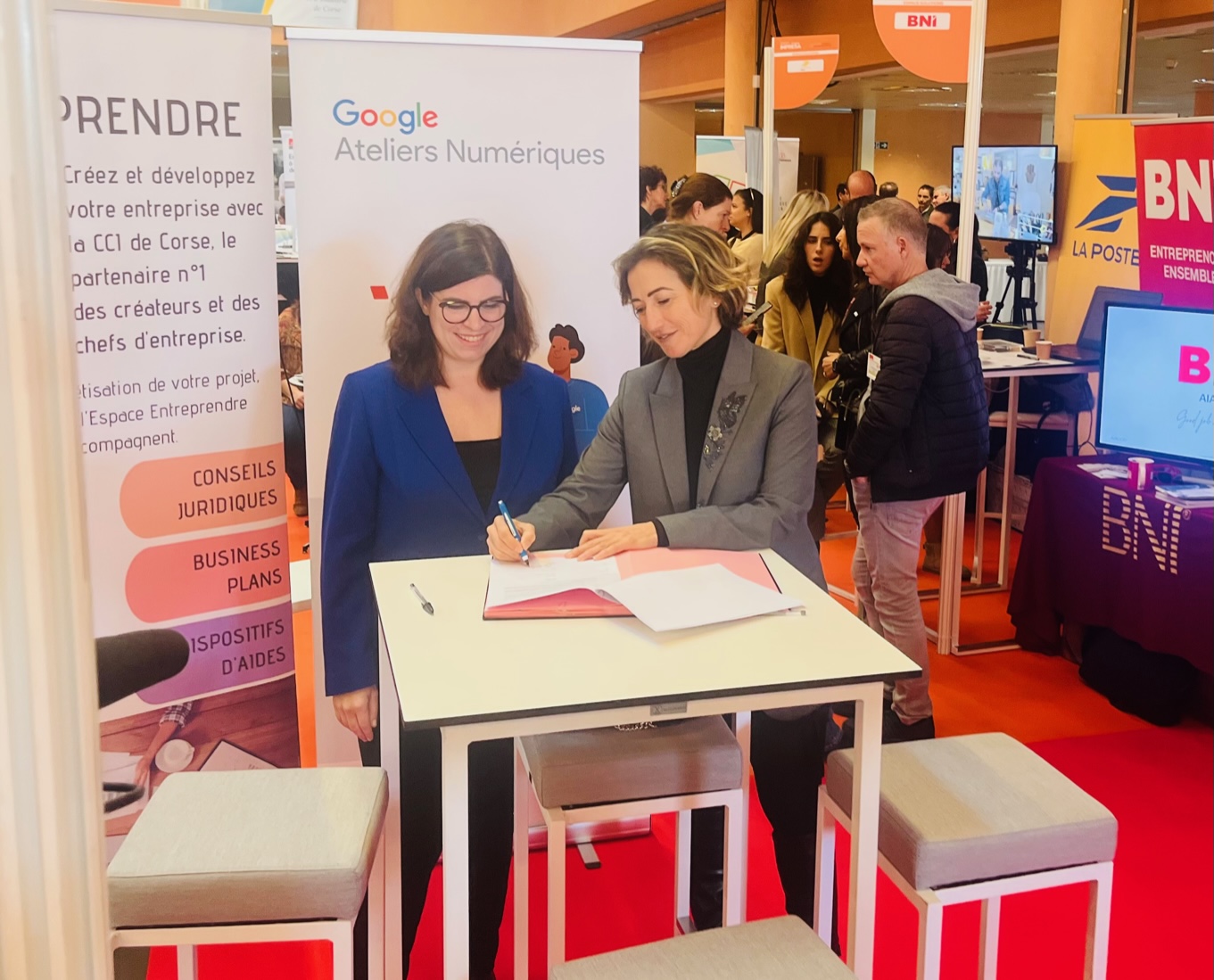 Une convention de partenariat a été signée entre Google France et la CCI de Corse lors de la 9e édition du salon Impresa.
